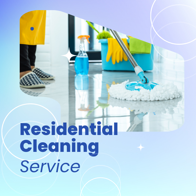Residential cleaning services ensuring a clean living space.